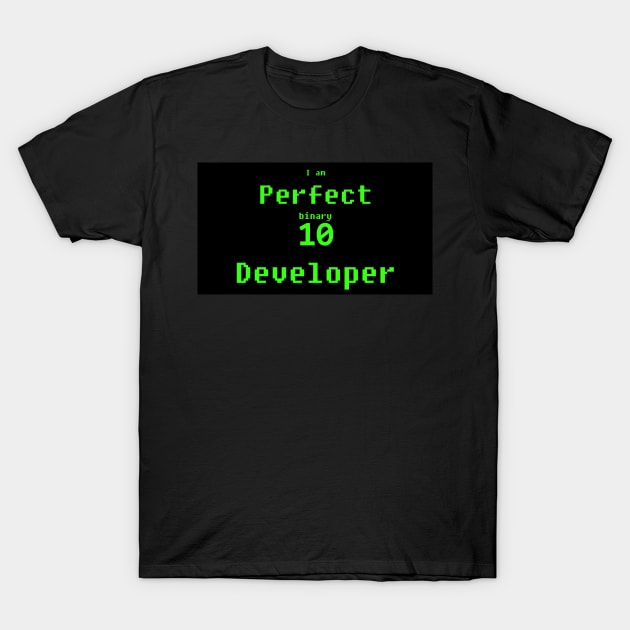 perfect 10 developer T-Shirt by de_sign_in@outlook.com